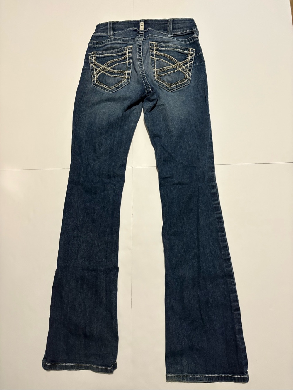 Ariat R.E.A.L Entwined Mid Rise Boot Cut Jeans Size 27L - Picture 4 of 6